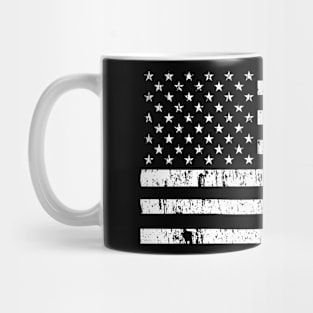 American Flag Rhino USA Conservation TShirt Mug